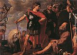 Alexander Canvas Paintings - Alexander and Diogenes